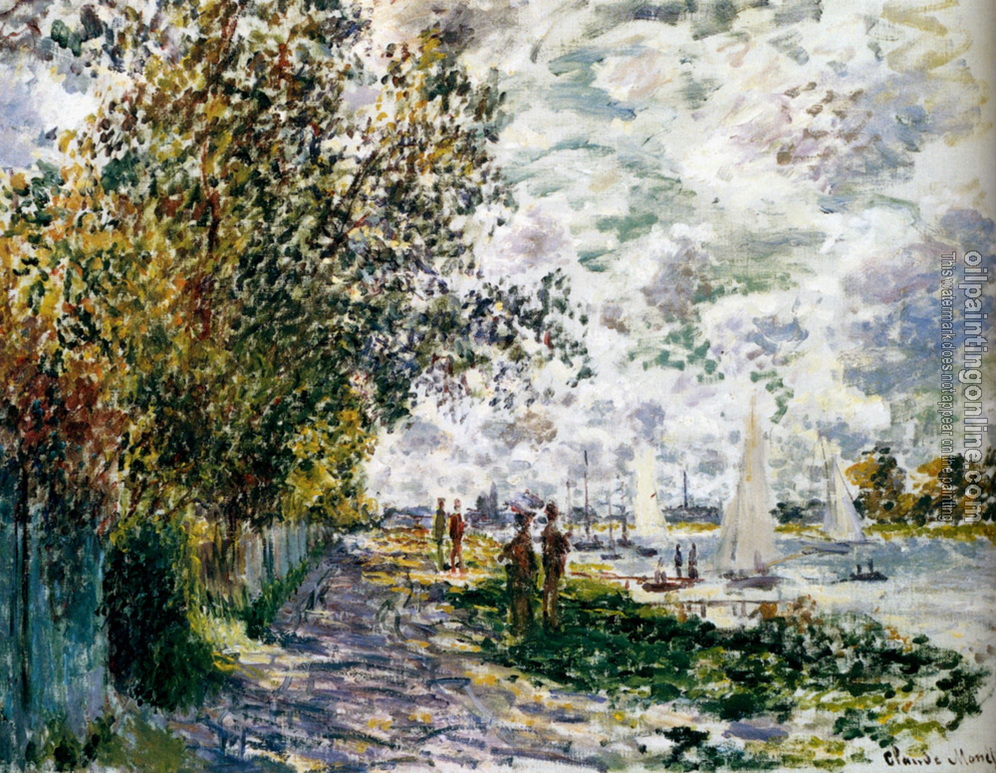 Monet, Claude Oscar - The Red Cape (Madame Monet)